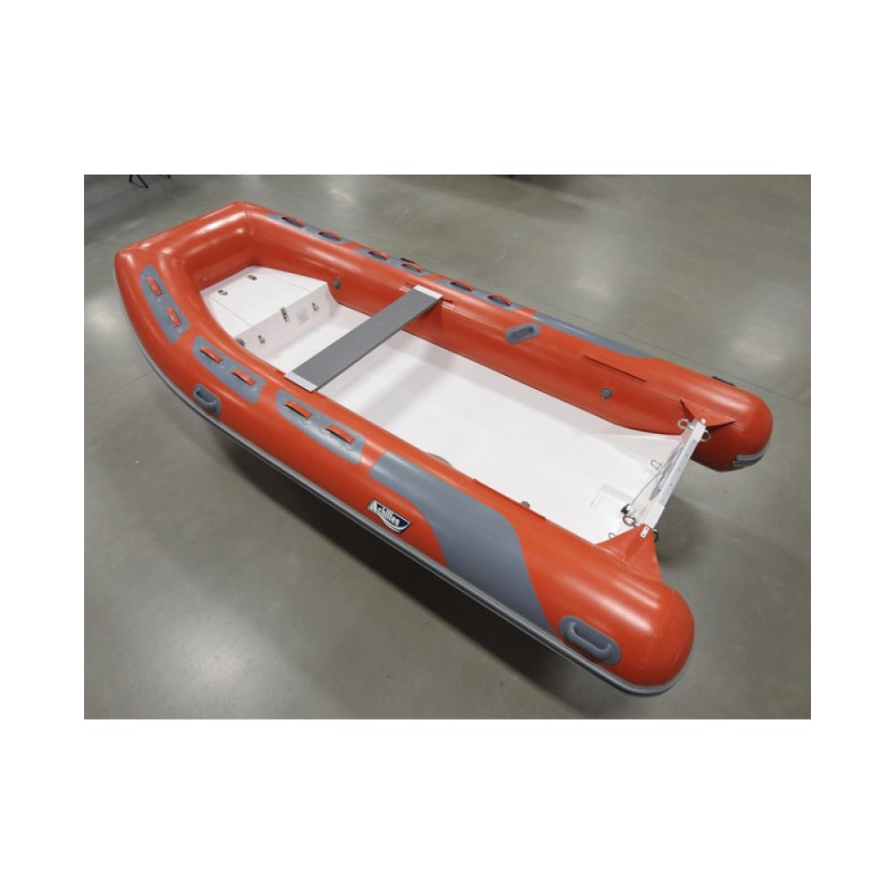 Achilles HB-385DX Rigid Hull (RIB) 12' 8", Red Hypalon, 2020